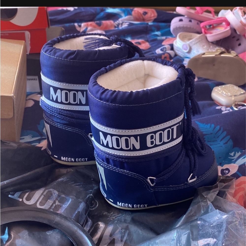 Moon Boot Navy Snow Boots